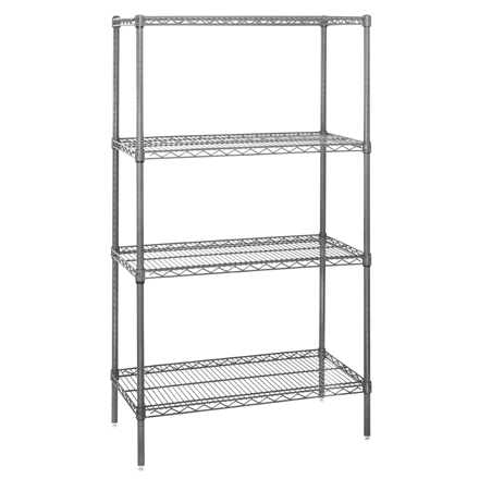 72 x 18 x 74" - 4 Shelf Wire Shelving Starter Unit