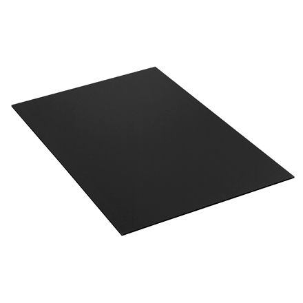 48 x 48" Black Plastic Corrugated Sheets