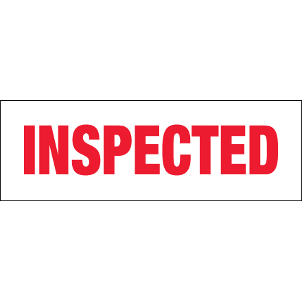 3" x 110 yds. - "Inspected" (6 Pack) Tape Logic<span class='rtm'>®</span> Messaged Carton Sealing Tape