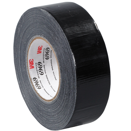 2" x 60 yds. Black 3M<span class='tm'>™</span> 6969 Duct Tape